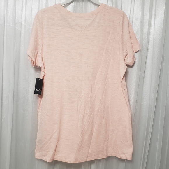 NWT Torrid Sz 0/L/12 Cool To Be Kind Slim Fit Short Sleeve Shirt - Picture 5 of 12